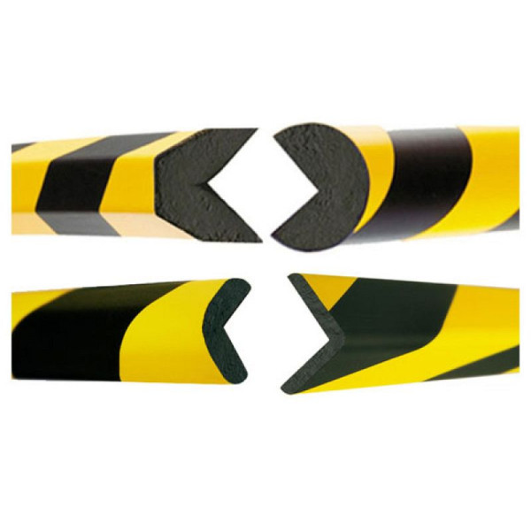 Stone HGS randbescherming -Safe-, hoek 60/60mm, verkeersgeel (RAL 1023)/zwart, zelfklevend, 11428