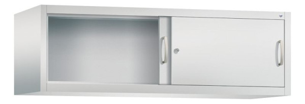C+P bovenkast Acurado, H500xB1600xD500mm, kleur: lichtgrijs, beugelgreep, 1 niveau, 2154-00 S10039