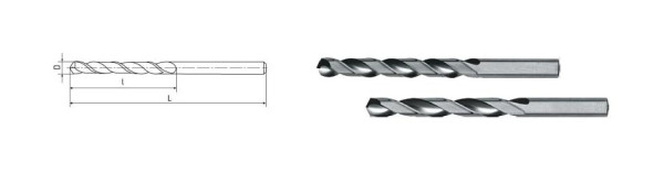 ELMAG HSS Co5 spiraalboor DIN 338, Ø 13,0 mm - titanium, 70220