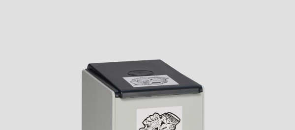 VAR deksel voor kunststof bak 40 l, antraciet, 38006