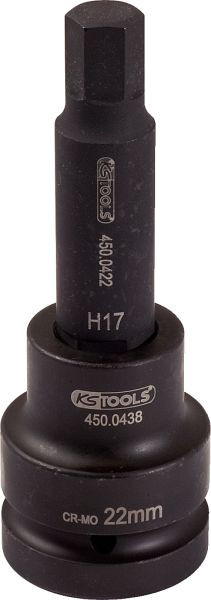 KS Tools Slag-bitdop 3/4", binnenzeskant, lang, 19 mm, 450.0462