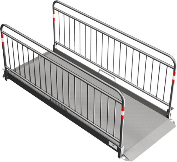 Schake sleufbrug “Secure” van aluminium, breedte: 1,00 m, lengte: 2,70 m, 20282-S