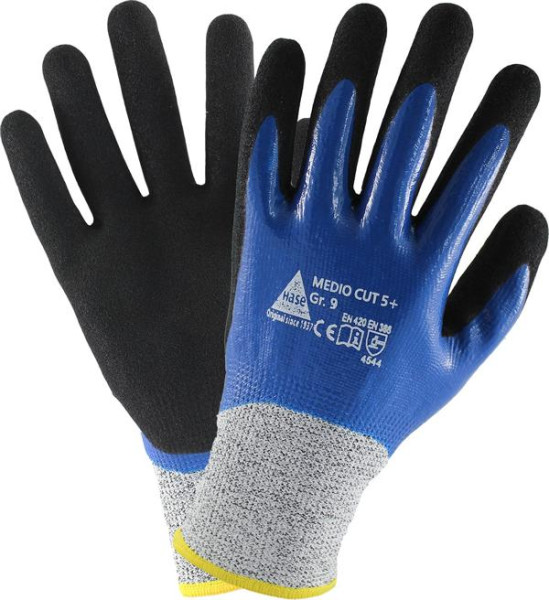 Hase Safety MEDIO CUT 5 +, 5-Fg.-Sicherheitshandschuhe, schnittfest, Größe: 8, VE: 10 Paar, 508450-8
