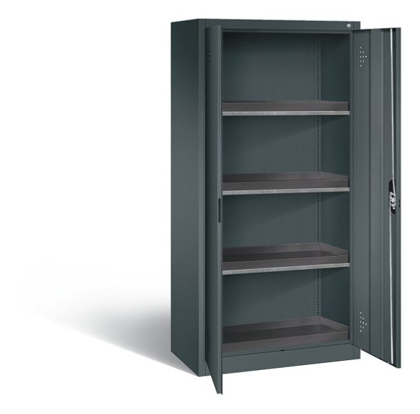 C+P klimaatkast Acurado, H1950xW930xD500mm, kleur: antracietgrijs, verzonken handgreep, 8921-316 S10159