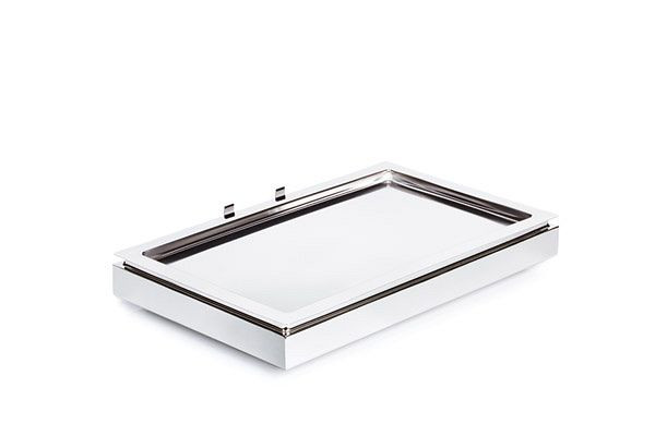 APS Koelplaten Set 1, 53 x 32,5 cm, hoogte: 8,5 cm, RVS 18/10, gepolijst, GN 1/1 basiselement, RVS bak GN 1/1, 12940