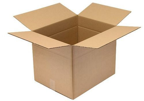 TransPak golfkartonnen vouwdoos 2-wandig, binnenmaat 500 x 400 x 400 mm, kwaliteit 2.30BC, verpakking: 20 stuks, 299364