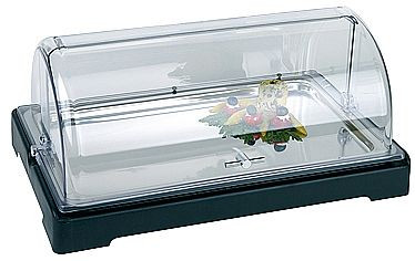 APS Top Fresh Set -New Generation-, 4 stuks, 56,5 x 35 cm, hoogte: 6,5 cm, koelbox van zwart kunststof, GN 1/1 bak, 2 koelelementen, 11505