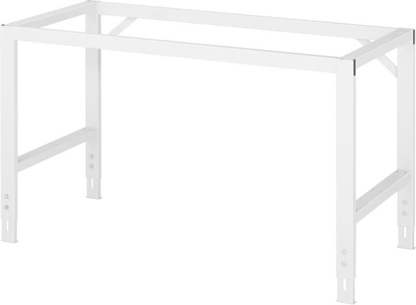 RAU verrijdbare werktafel Tom (4 LR), B1500xD1000xH910-1230mm, massief beuken blad 25mm, 06-625B10-15-4LF.12