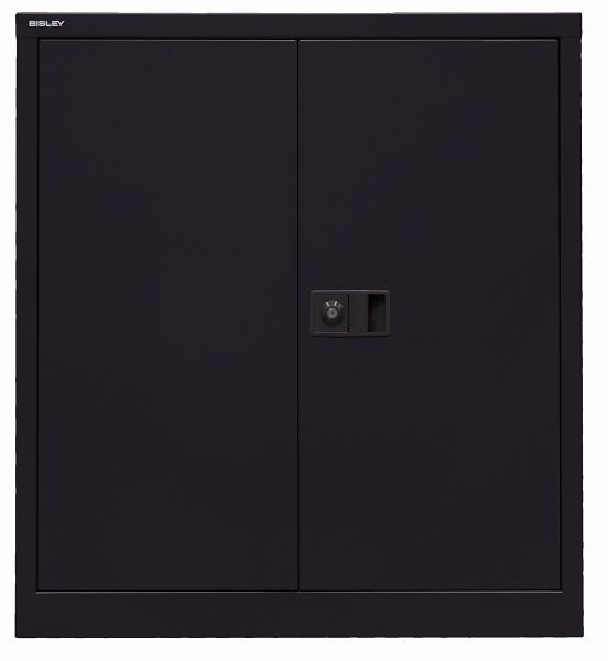 Bisley universele draaideurkast, 1 plank, 2 OH, zwart, E402A01633