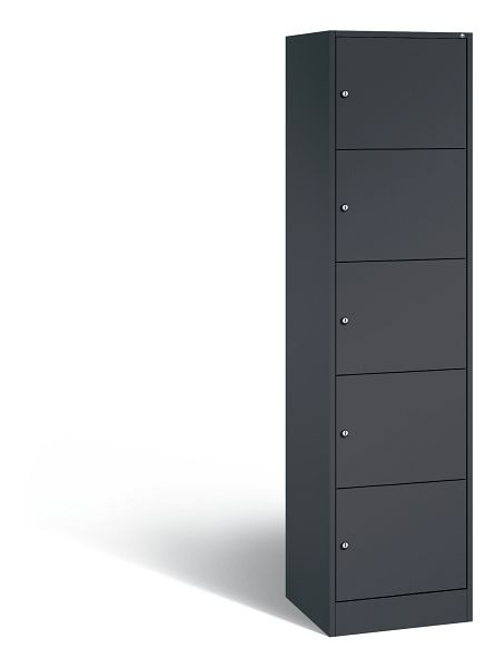 C+P Schließfachschrank Serie 8070, H1950xB460xT480 mm, Anthrazit, 82700-10 S10107