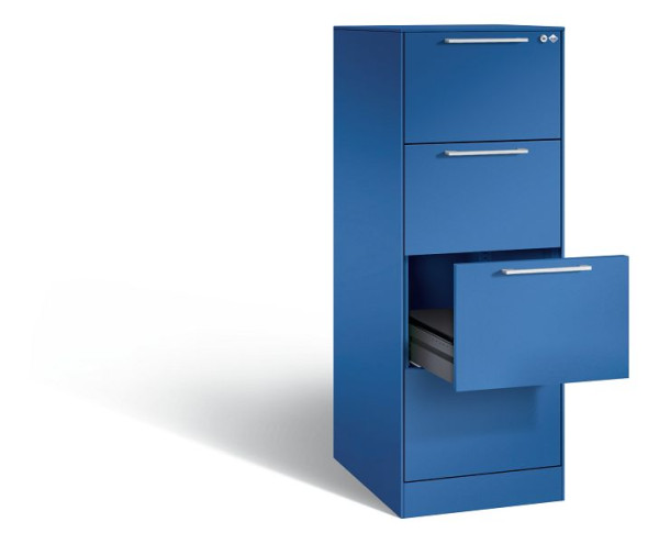 C+P archiefkast Asisto, H1310xB440xD600mm, kleur: gentiaanblauw, beugelgreep, 146225-421 S10021