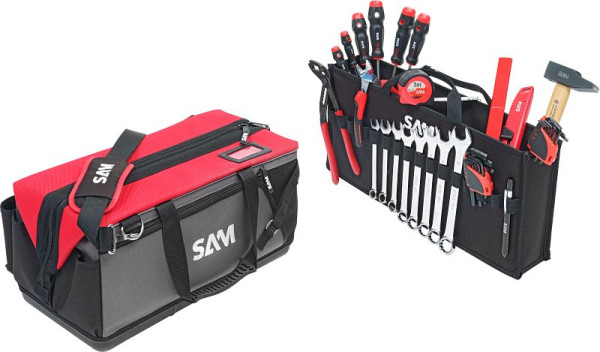 SAM stoffen gereedschapstas 30 liter met 100 gereedschappen, CP-100-BAG6N