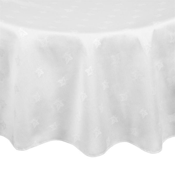 Mitre Luxe Luxor rond tafelkleed wit 173cm, HB558