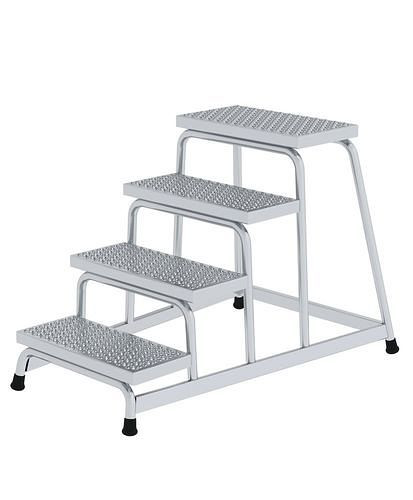 Krause werkplatform van aluminium, 4 treden, met antislip R 13, 274496
