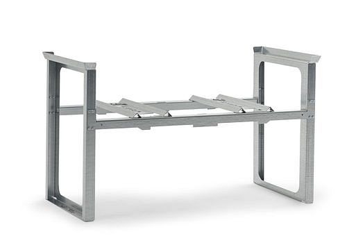 DENIOS vatenrek voor 2 vaten van elk 200 liter, stapelbaar, 1429 x 682 x 837 mm, 291-772