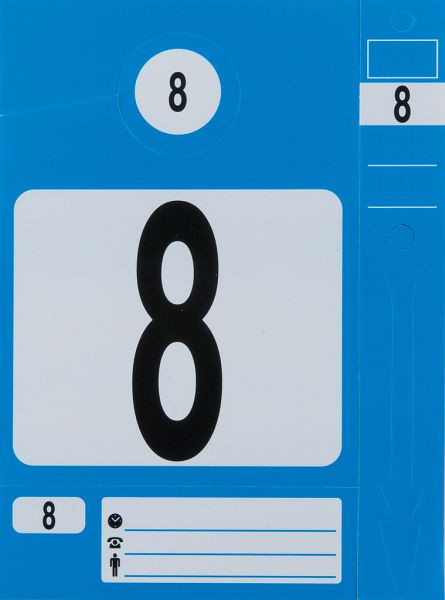 KS Tools sleutelhangerset, blauw, 300 stuks, 500.8016