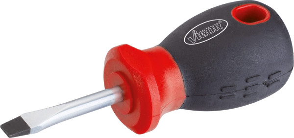 VIGOR schroevendraaier, kort, sleufprofiel, 1 x 5,5 mm, V1208
