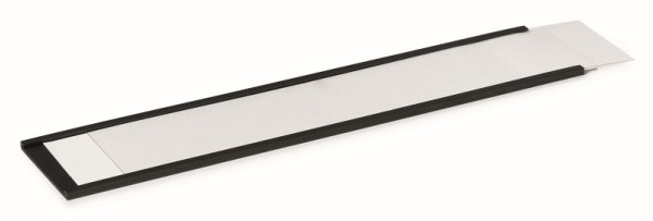 DURABLE Magnetische C-profielen inclusief labels en transparante strips, 200 x 40 mm (B x H), antraciet, VE 50, 171958