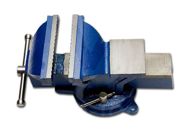 VaGo-Tools bankschroef werkbank bankschroef 125mm 360° draaibaar tbv werkbank, RVS-125-5_xv