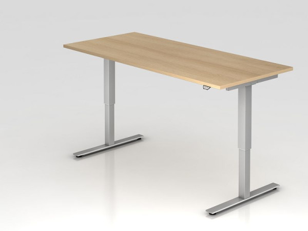 Hammerbacher elektrisch zit-sta bureau 180x80cm eiken, werkhoogte 73 - 119 cm, VXMST19/E/S