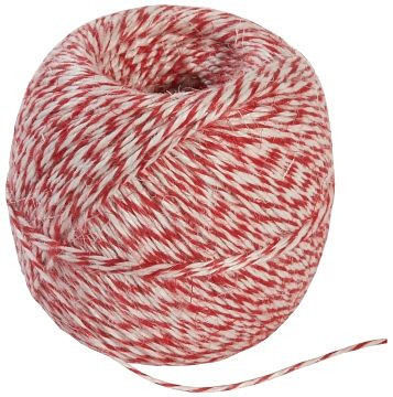 Contacto worstgaren 200 g, wit-wit-rood, 3883/232