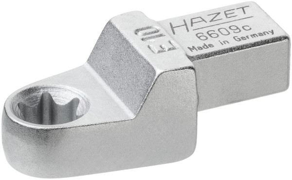 Hazet insert TORX® ringsleutel, insert vierkant 9 x 12 mm, buiten TORX® profiel, E10, 6609C-E10