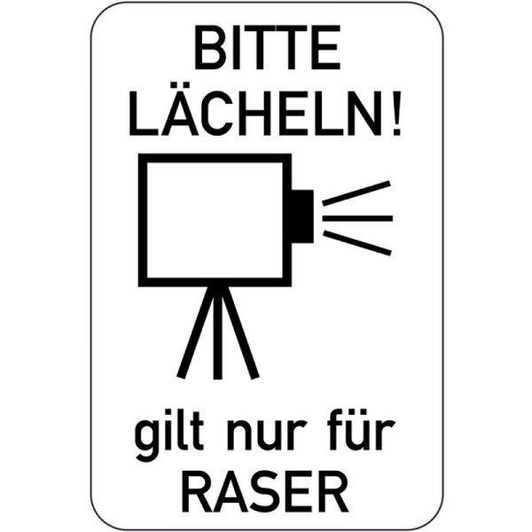 Steen HGS speciaal bord, glimlach alstublieft! Geldt alleen voor speeders, 15192