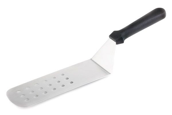 APS-draaier, geperforeerd, 24,5x7,5cm, lengte 37,5cm, flexibel roestvrijstalen lemmet, antislip polypropyleen handvat, zwart, 88940