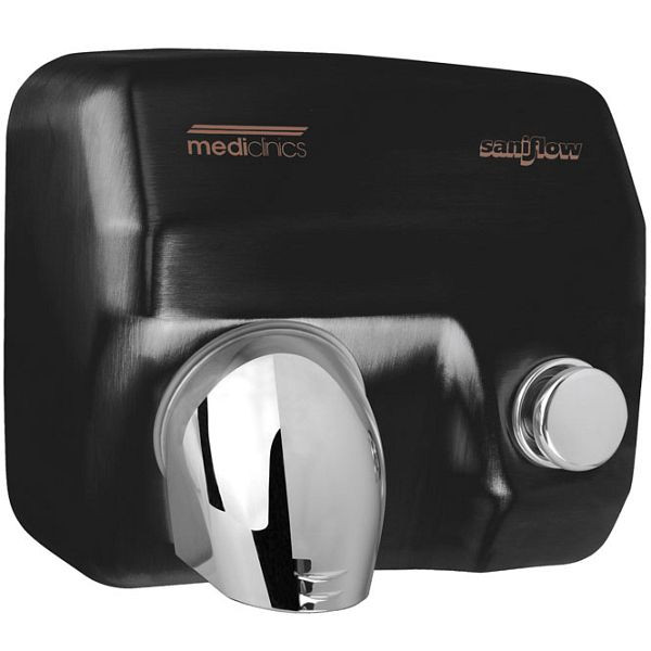 Mediclinics handdroger Saniflow Push Zwart, 205.547