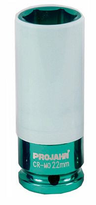 Projahn 1/2" diepe slagdop voor aluminium velgen 22 mm, 382022