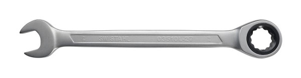 SW-Stahl ratelsleutel met ringsteeksleutel, 27 mm, 03510L-27, 4033592134712