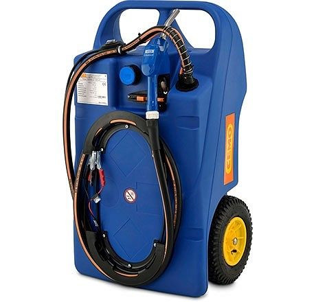 Cemo trolley 100 l voor AdBlue 12 V, AZV, kabel, met CENTRI SP 30, doseerslang 3,7 m, 11131