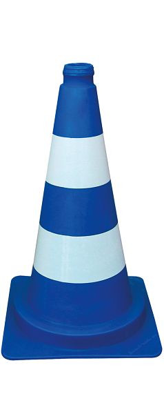Schake verkeerskegels daglicht, blauw/wit, hoogte: 320 mm, 3L320B