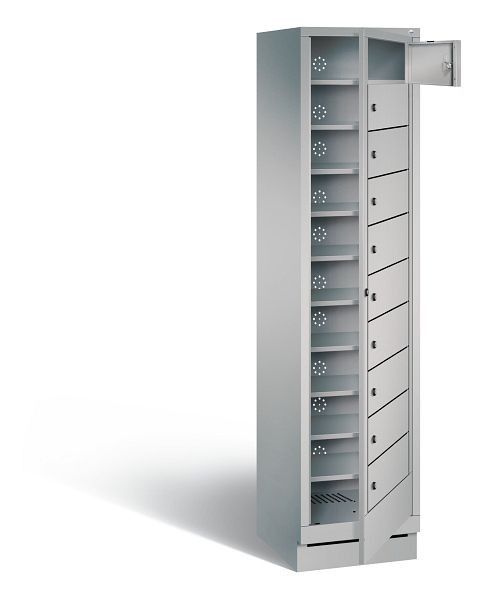 C+P wasautomaat Evolo, H1800xB420xD500mm, kleur: wit aluminium, 48160-110 S10056