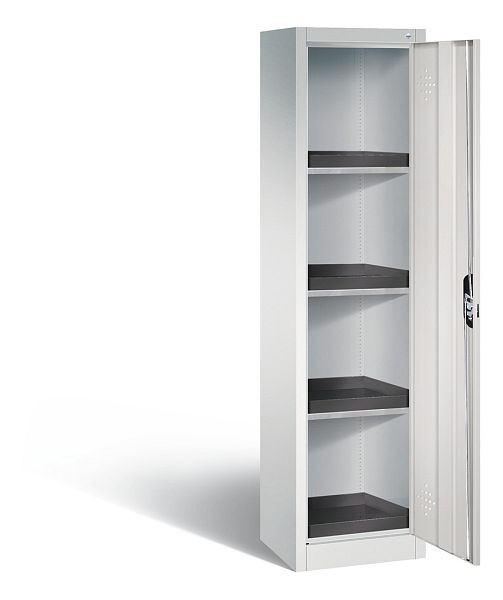 C+P klimaatkast Acurado, H1950xB502xD500mm, kleur: lichtgrijs, verzonken handgreep, 8901-316 S10113