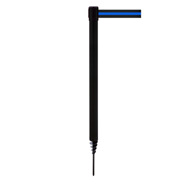 Stein HGS HGS personengeleidingssysteem -P-Line Outside-, zwart, zwart/blauw/zwart horizontaal (gestreept), met riemeindstuk (standaard), 37689-0701