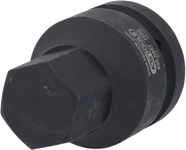 KS Tools Slag-bitdop 1", binnenzeskant, kort, 32 mm, 450.0487
