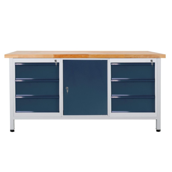 ADB werkbank inpaktafel 1700x840x600 mm 6 laden + 1 deur, 43738