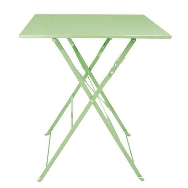Bolero vierkante stalen klaptafel lichtgroen 600 mm, FT271