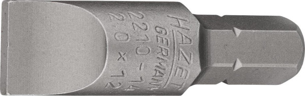 Hazet bit, massief zeskant 8 (5/16 inch), sleufprofiel, 2 x 12 mm, 2210-14