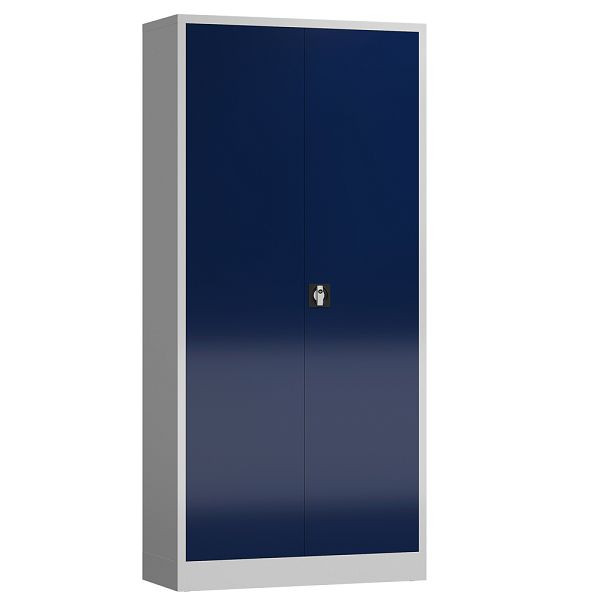Lüllmann ClassiX draaideurkast, 1945 x 920 x 500 mm, lichtgrijs/gentiaanblauw, X-530351