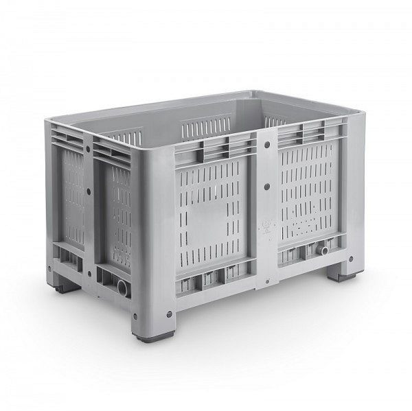 ALPHA palletbox 1200x800x760 mm opengewerkt met 4 poten, 159