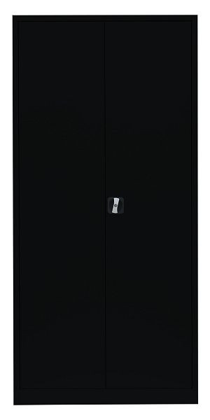Lüllmann stalen kledingwas- / kledingarchiefkast, 1950 x 920 x 420 mm, gitzwart/gitzwart, 545549