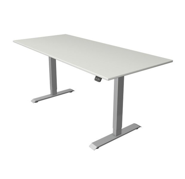 Kerkmann compacttafel B 1800 x D 800 mm, elektrisch in hoogte verstelbaar van 740-1230 mm, lichtgrijs, 10227611