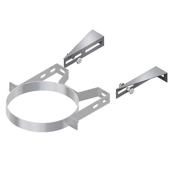 Solarbayer buitenhaard wandmontage 60-110mm muurafstand, 200/0,5mm, 530050901