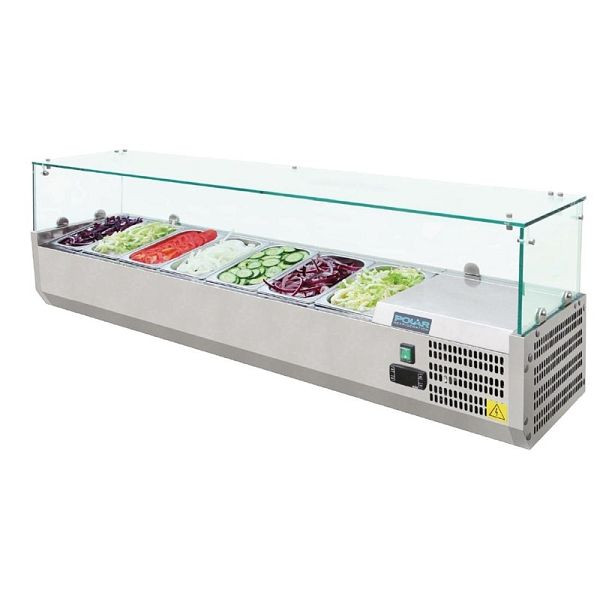 Polar top koelvitrine 7 x GN1/4, G609