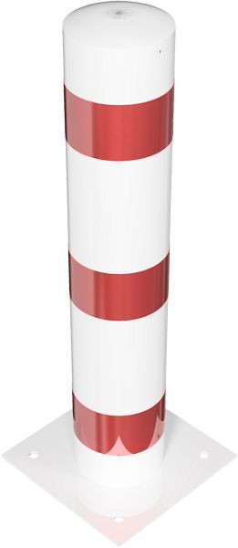 Schake afzetpaal type 40193BL -stationair-, voor het vullen met beton, voor pluggen met voetplaat 360x360mm, stalen buis Ø 193mm, 40193BL