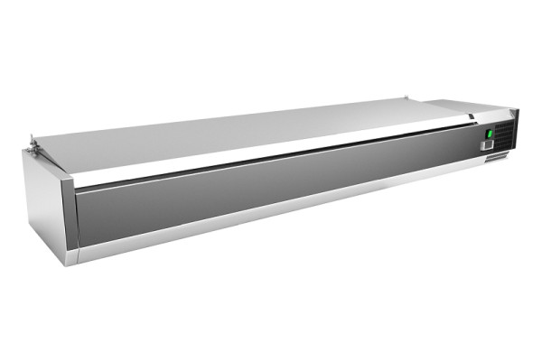 Gastro-Inox RVS bovenkoeling 9x GN1/3 met deksel, 209.206