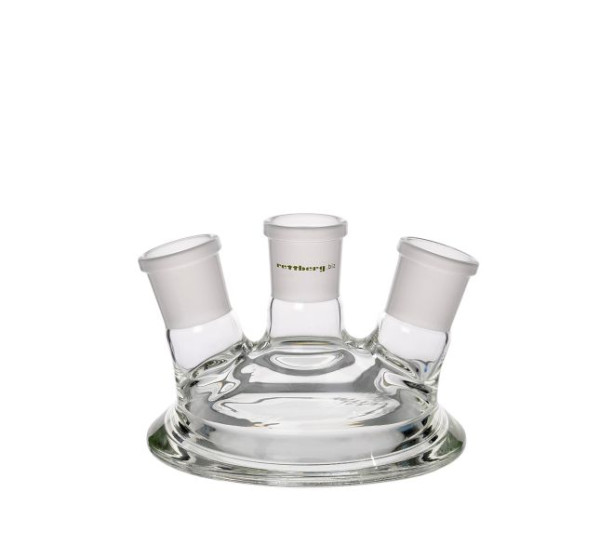 Rettberg deksel reactievat, DN 60, middenhals NS 29/32, 2x zijhals NS 14.5/23 schuin, 134282035