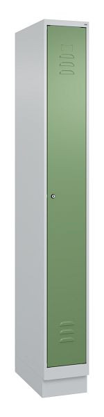 C+P luierkluis Classic PLUS, basis, 1950x250x500mm, 7035/6011, cilinderslot, 080020-19 S10021